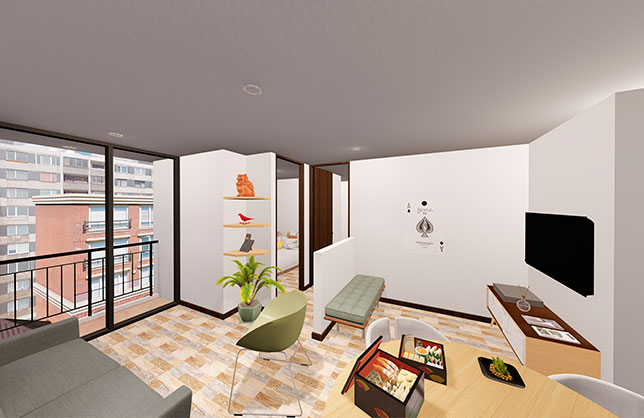 Sala y estudio